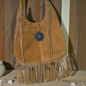 Two's Company Bohemian/Western-Style Hobo Handbag
